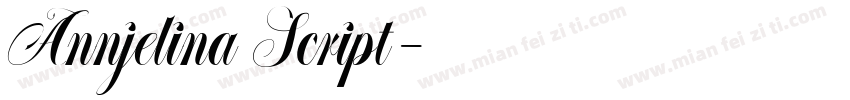Annjelina Script字体转换